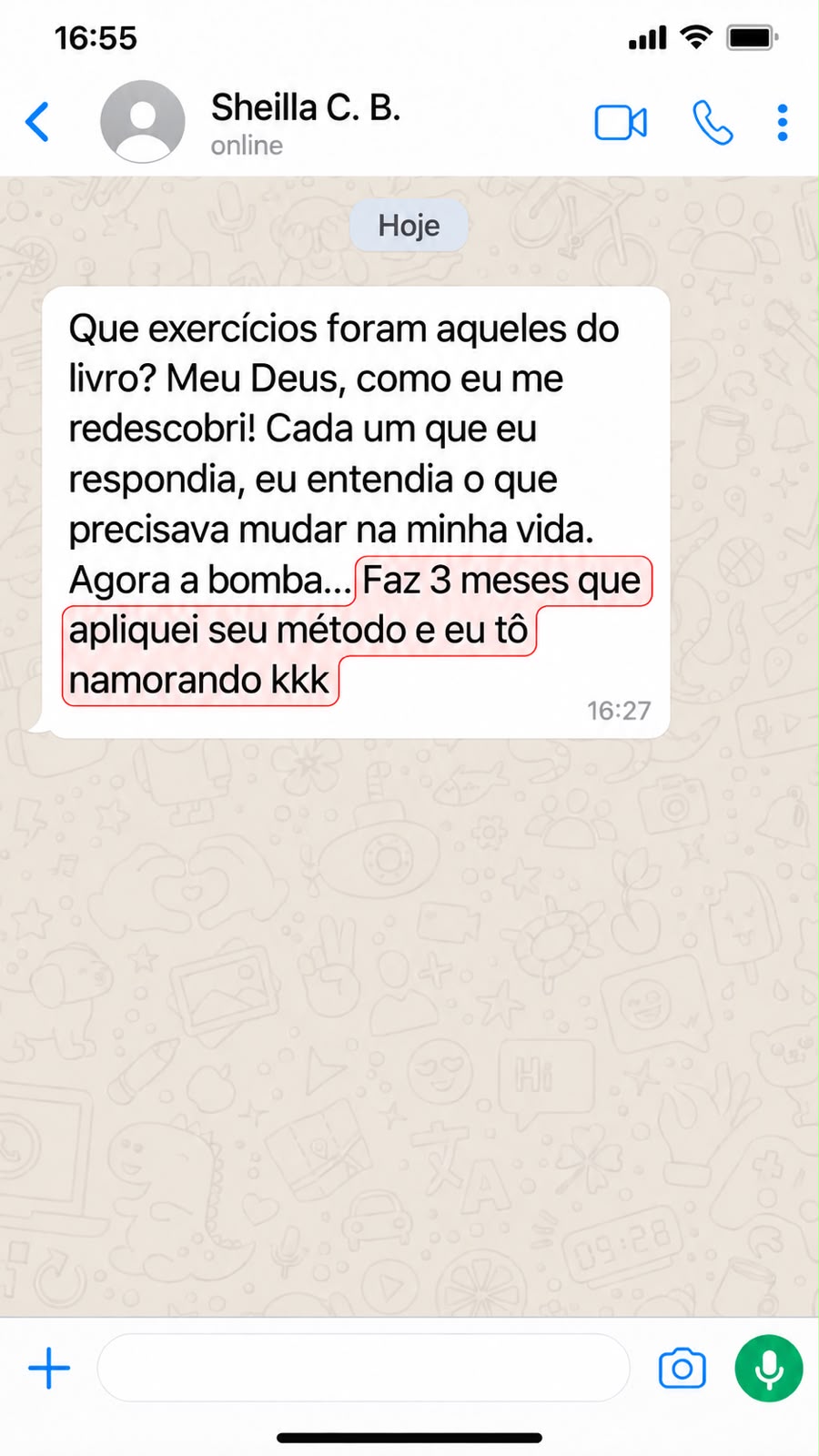 Depoimento de Sheilla C. B.