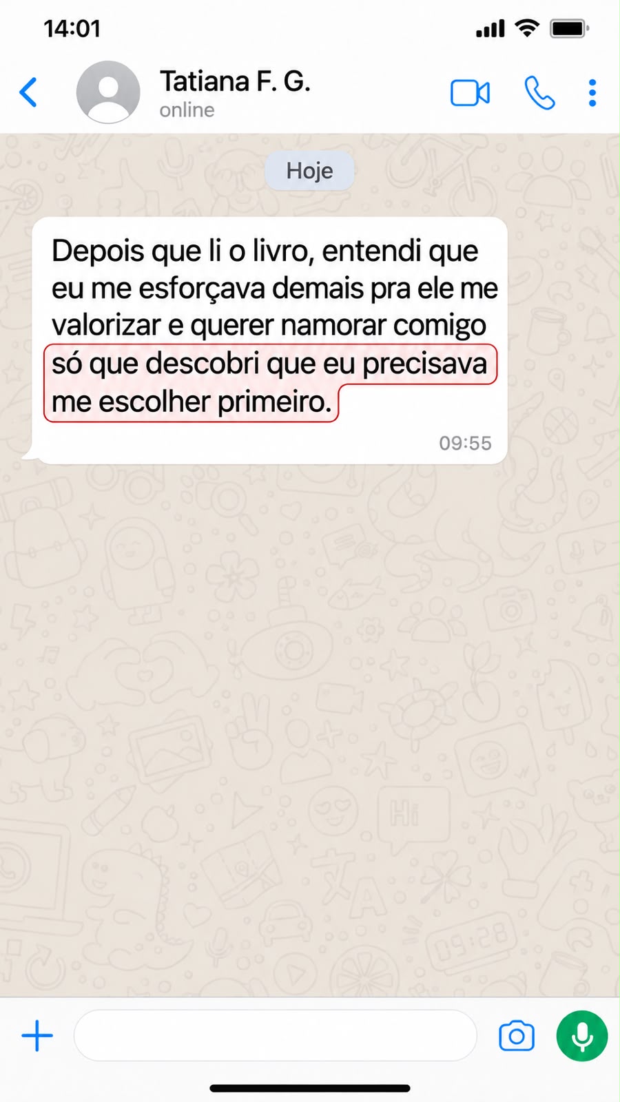 Depoimento de Tatiana F. G.