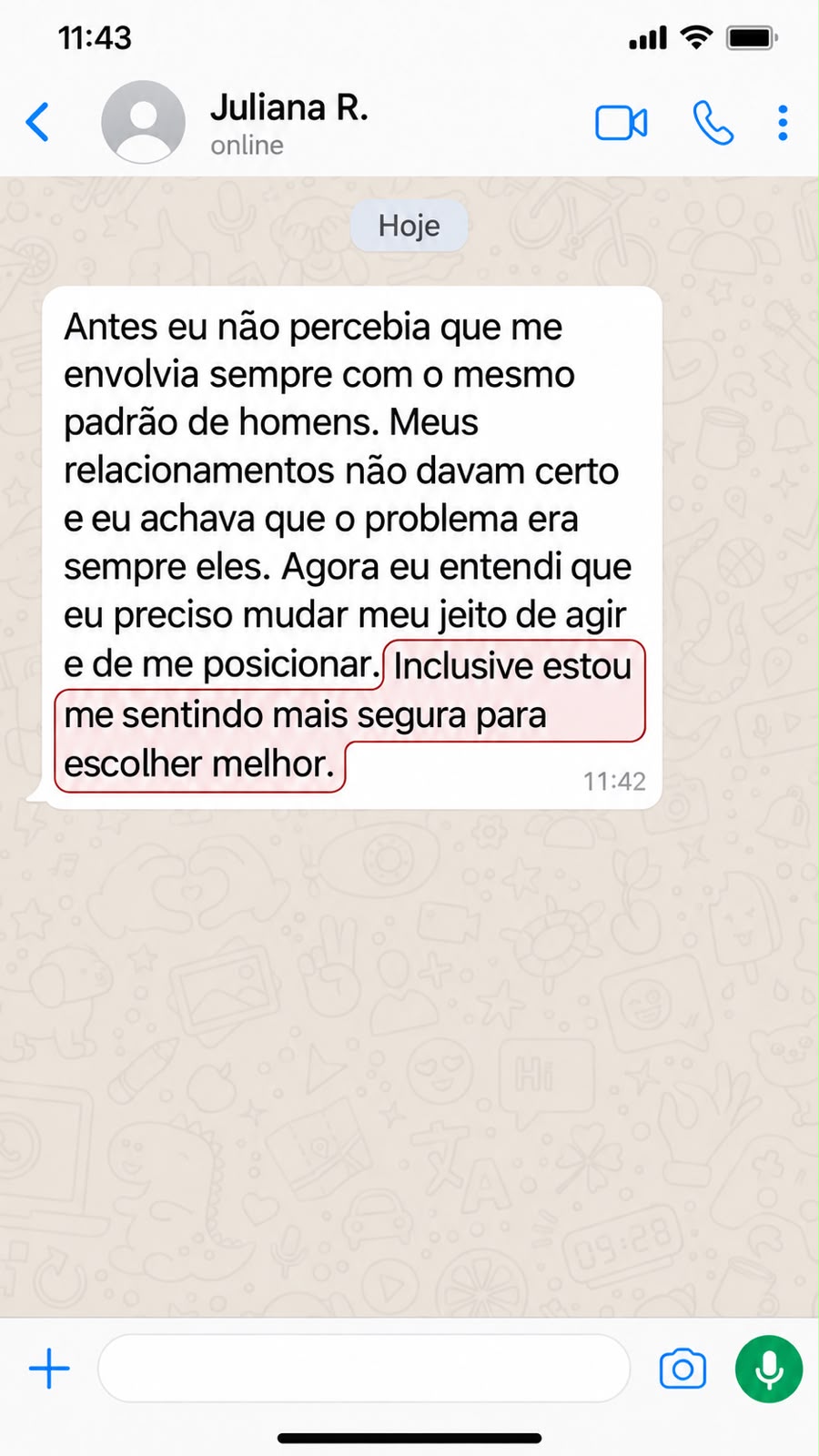 Depoimento de Juliana R.